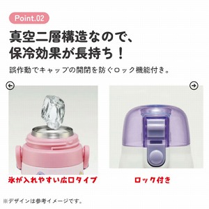 PVC 3D�J�o�[�y�ʃR���p�N�g�X�e�����X�{�g�� 480ml �n�b�s�[���X�}�C�� ���� �X�P�[�^�[ Skater [4973307515248] SDPVC5