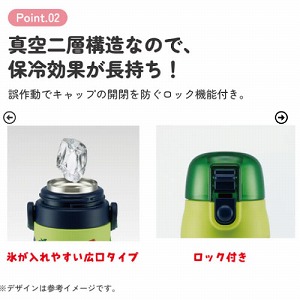 PVC 3D�J�o�[�y�ʃR���p�N�g�X�e�����X�{�g�� 480ml �f�B�m�T�E���X ���� �X�P�[�^�[ Skater [4973307486180] SDPVC5