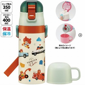 �q���p2WAY�{�g�� �R�b�v���X�g���[ 400ml/350ml �g�~�J�ƃg�� �X�P�[�^�[ Skater [4973307666735] SKCP3