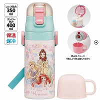 �q���p2WAY�{�g�� �R�b�v���X�g���[ 400ml/350ml �v�����Z�X25 �f�B�Y�j�[ �X�P�[�^�[ Skater [4973307690105] SKCP3