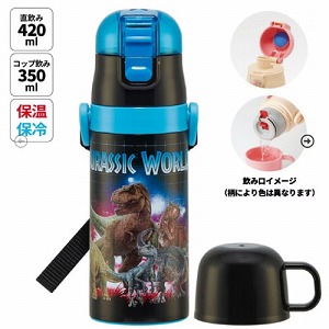 �q���p2WAY�{�g�� �R�b�v�������� 350ml/420ml �W�����V�b�N�E���[���h23 ���� �X�P�[�^�[ Skater [4973307636455] SKDC3