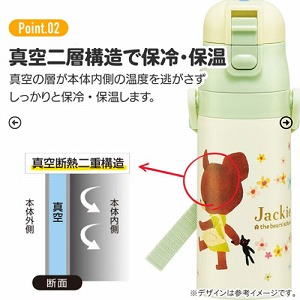 �q���p2WAY�{�g�� �R�b�v�������� 350ml/420ml ���܂̂������� �X�P�[�^�[ Skater [4973307617591] SKDC3