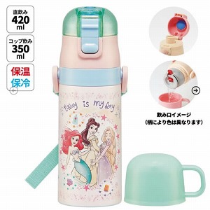 �q���p2WAY�{�g�� �R�b�v�������� 350ml/420ml �v�����Z�X23 �f�B�Y�j�[ �X�P�[�^�[ Skater [4973307628498] SKDC3