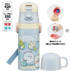 �q���p2WAY�{�g�� �R�b�v�������� 350ml/420ml ���݂��R���炵 ���낭�܂̂ӂ邳�� �X�P�[�^�[ Skater [4973307691706] SKDC3