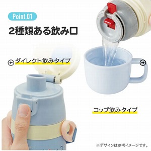 �q���p2WAY�{�g�� �R�b�v�������� 350ml/420ml ���݂��R���炵 ���낭�܂̂ӂ邳�� �X�P�[�^�[ Skater [4973307691706] SKDC3