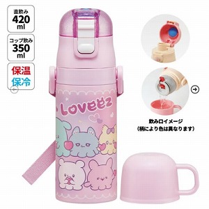 �q���p2WAY�{�g�� �R�b�v�������� 350ml/420ml ��Ԃ�?�� �X�P�[�^�[ Skater [4973307707148] SKDC3