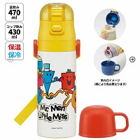 ���y�ʃR���p�N�g2WAY�X�e�����X�{�g�� �R�b�v�������� 430ml/470ml Mr.Men Little Miss �X�P�[�^�[ Skater [4973307690815] SKDC4