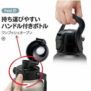 �n���h���t�����v�b�V���_�C���N�g�{�g��1200ml �V���o�[ �X�P�[�^�[ Skater [4973307596797] STD12H