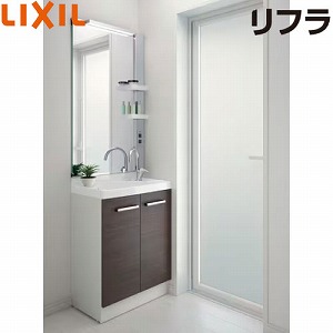 ���ʉ��ϑ� ���t�� �Ԍ�600mm LIXIL ���N�V�� [refra02] �N���G�_�[�N 600�~370�~1900mm 1�ʋ� LED�Ɩ��E��^�� �h���b�T�[ 4�g���Ԕz�� ���[�J�[����