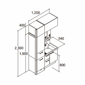 ���ʉ��ϑ� �s�A�� �Ԍ�1220mm(�{�̊Ԍ�750mm) ���N�V�� LIXIL [lixilpiara05] 3�ʋ� LED�Ɩ� ���o�^�C�v �N���G���J 4�g���z�� ���[�J�[����