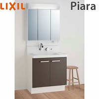 ���ʉ��ϑ� �s�A�� �Ԍ�750mm ���N�V�� LIXIL [lixilpiara10] 3�ʋ� LED�Ɩ� ���^�C�v �u���E�� 4�g���z�� ���[�J�[����