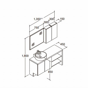 ���ʉ��ϑ� �G�X�^ �Ԍ�1350mm�L�����@(�ǊԐ��@)1360mm LIXIL ���N�V�� [esta07] �x�b�Z���E�V�X�e���^�C�v �N���G�y�[��(�������F) 4�g���z�� ���[�J�[����