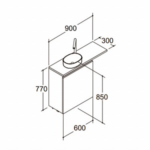 ���ʉ��ϑ� �G�X�^ �Ԍ�900mm LIXIL ���N�V�� [esta08] �x�b�Z�����^�C�v ���C�g�I�[�N 4�g���z�� ���[�J�[����