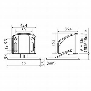 �}�O�l�b�g�h�A�X�g�b�p�[ �v�b�V�����b�N�^�C�v �u���b�N [SH-TMG30B] �Œ�p�˂��t�� �h�A���L���b�` New Hikari (�j���[�q�J��) ���� ���[�J�[����