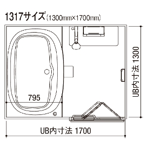 �V�X�e���o�X���[�� ���m�r�IV RENOBIOV B�^�C�v 1317�T�C�Y ���N�V�� [renobiovb1317] �}���V�������t�H�[���p LIXIL ���[�J�[����