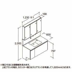 ���ʉ��ϑ� LUMISIS ���~�V�X �{�E����̃^�C�v �L�����@(�ǊԐ��@)�Ԍ�1230mm ���N�V�� LIXIL [lumisis11] 3�ʋ� �Z�b�g�v���� 4�g���Ԕz�� ���[�J�[����