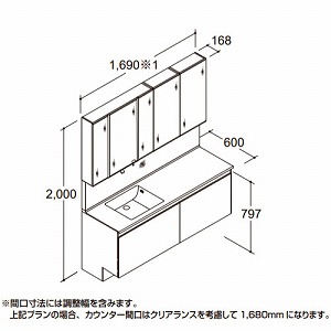 ���ʉ��ϑ� LUMISIS ���~�V�X �{�E����̃^�C�v �L�����@(�ǊԐ��@)�Ԍ�1690mm ���N�V�� LIXIL [lumisis12] 5�ʋ� �Z�b�g�v���� 4�g���Ԕz�� ���[�J�[����