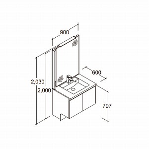 ���ʉ��ϑ� LUMISIS ���~�V�X �{�E����̃^�C�v �Ԍ�900mm ���N�V�� LIXIL [lumisis20] 1�ʋ� �Z�b�g�v���� 4�g���Ԕz�� ���[�J�[����