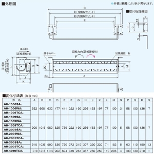 �����o�� �Y�Ɨp���C�����@ �G�A�[�����t�@�� �W���^�C�v �O�H�d�@ MITSUBISHI [AH-3009SA2] �����[�q��ڑ�����
