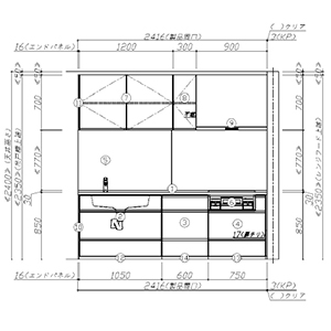 �֐��G���A���菤�i �V�X�e���L�b�`�� Treasia �g���[�V�A �^�J���X�^���_�[�h [treasiai03] I�^ W2400mm ���M�@�킠�� �l���嗝��  ���[�J�[����