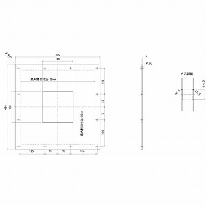 �������C�����g�[�@�p�I�v�V�������� �{�̎�t�v���[�g 420mm�~420mm�J���p [KK-HP-C] ���@����� �J�����@���傫���ꍇ�Ɏg�p ���{�Y�� ���[�J�[����