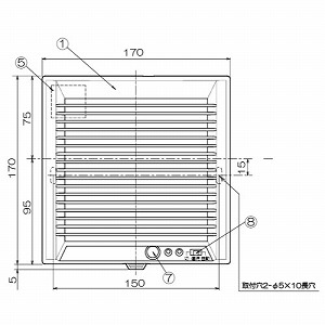 �p�C�v�p�t�@�� �����r�C�p �l���Z���T�[ �p�C�v�a��100 AC100V [PFS2-100GL] �{�̃X�C�b�`�t �i�q�p�l�� �z���C�g ���{�Y�� ���[�J�[����
