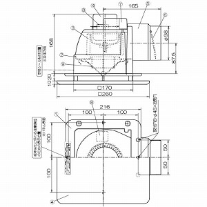 �V��p���C�� �p�C�v�a��100 �J�����@175mm�p AC100V [TK-180FS] �V���b�R�t�@�� �t���b�g�p�l�� �z���C�g �V�䖄������168mm ���{�Y�� ���[�J�[����