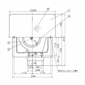 �V��p���C�� �p�C�v�a��100 �J�����@205�`215mm�p AC100V [TK-205FS] �V���b�R�t�@�� �t���b�g�p�l�� �z���C�g ���{�Y�� ���[�J�[����