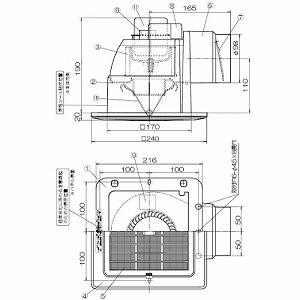 �V��p���C�� �p�C�v�a��100 �J�����@175mm�p AC100V [TK-180MLS] �V���b�R�t�@�� �t�B���^�[�p�l�� �z���C�g ���ʐؑ֋��� ���{�Y�� ���[�J�[����