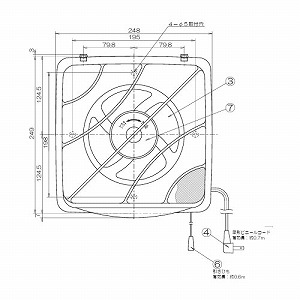 �䏊�E��ʊ��C�� �t�B���^�[�t�� �A�����V���b�^�[ �H���a15cm AC100V [FFB-150] �����Ђ��X�C�b�`�t ���{�Y�� ���[�J�[����