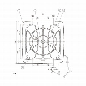 �䏊�E��ʊ��C�� �t�B���^�[�t�� �A�����V���b�^�[ �H���a20cm AC100V [FF-200] �����Ђ��X�C�b�`�t ���{�Y�� ���[�J�[����