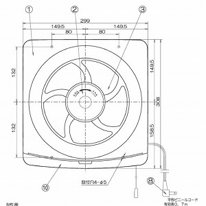 �䏊�E��ʊ��C�� �X�^���_�[�h�^�C�v �A�����V���b�^�[ �H���a20cm AC100V [FTD-200] �����Ђ��X�C�b�`�t ���󂯕t ���{�Y�� ���[�J�[����