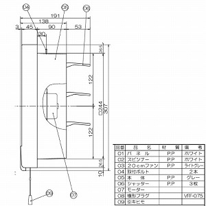 �䏊�E��ʊ��C�� �X�^���_�[�h�^�C�v �A�����V���b�^�[ �H���a20cm AC100V [FT-200] �����Ђ��X�C�b�`�t ���󂯈�̌`�p�l�� ���{�Y�� ���[�J�[����
