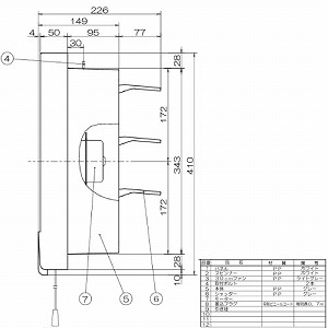 �䏊�E��ʊ��C�� �X�^���_�[�h�^�C�v �A�����V���b�^�[ �H���a25cm AC100V [FT-300] �����Ђ��X�C�b�`�t ���󂯈�̌`�p�l�� ���{�Y�� ���[�J�[����