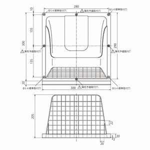 20cm���C��p �E�F�U�[�J�o�[ �z���C�g [WK-20W] �i�q�t ���{�Y�� ���[�J�[����