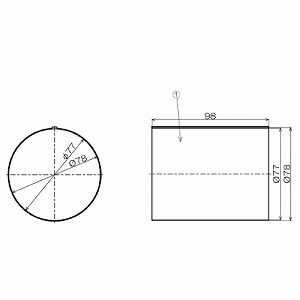 ���C�X���[�u �s�R�p�C�v�p�����p�C�v ��75 �S��98mm [PSLK-75-98] PSFK-75-132/PSFK-75-148�p �|�� ���{�Y�� ���[�J�[����