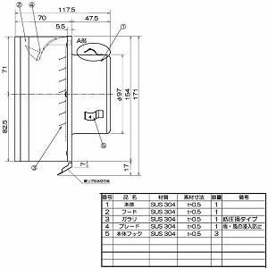 �p�`�p�C�v�t�[�h ����/���R���C�p ��100 ���؂�t [GFP-100E-K] �u���b�N �X�e�����X�� �O���΍��i ���{�Y�� ���[�J�[����