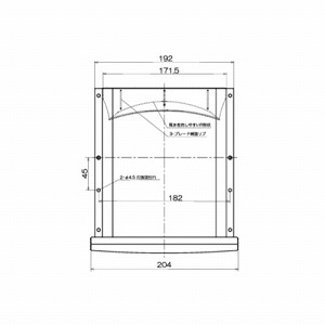 �p�`�p�C�v�t�[�h ���C��p ��150 ���؂��/�h���A�~/�h�΃_���p�[�t [GFP-150MD120-K] �u���b�N �X�e�����X�� �O���΍��i ���{�Y�� ���[�J�[����