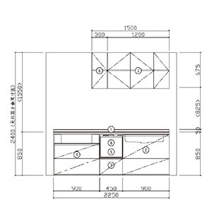 �V�X�e���L�b�`�� �N���[�g �\�t�g���[�V���� ��B �H��@���� �n�E�X�e�b�N [crute225bsosyo] �Ԍ�2250mm