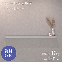 �E�H�[���V�F���t �΍p�s���d�l W1200mm �z���C�g�V���o�[ [XZN008Q6] D120�~H40 �ω׏d17kg 9.5mm�ȏ�΍p�{�[�h�ɑΉ� �A�����^�b�N�X ALMETAX ���[�J�[����